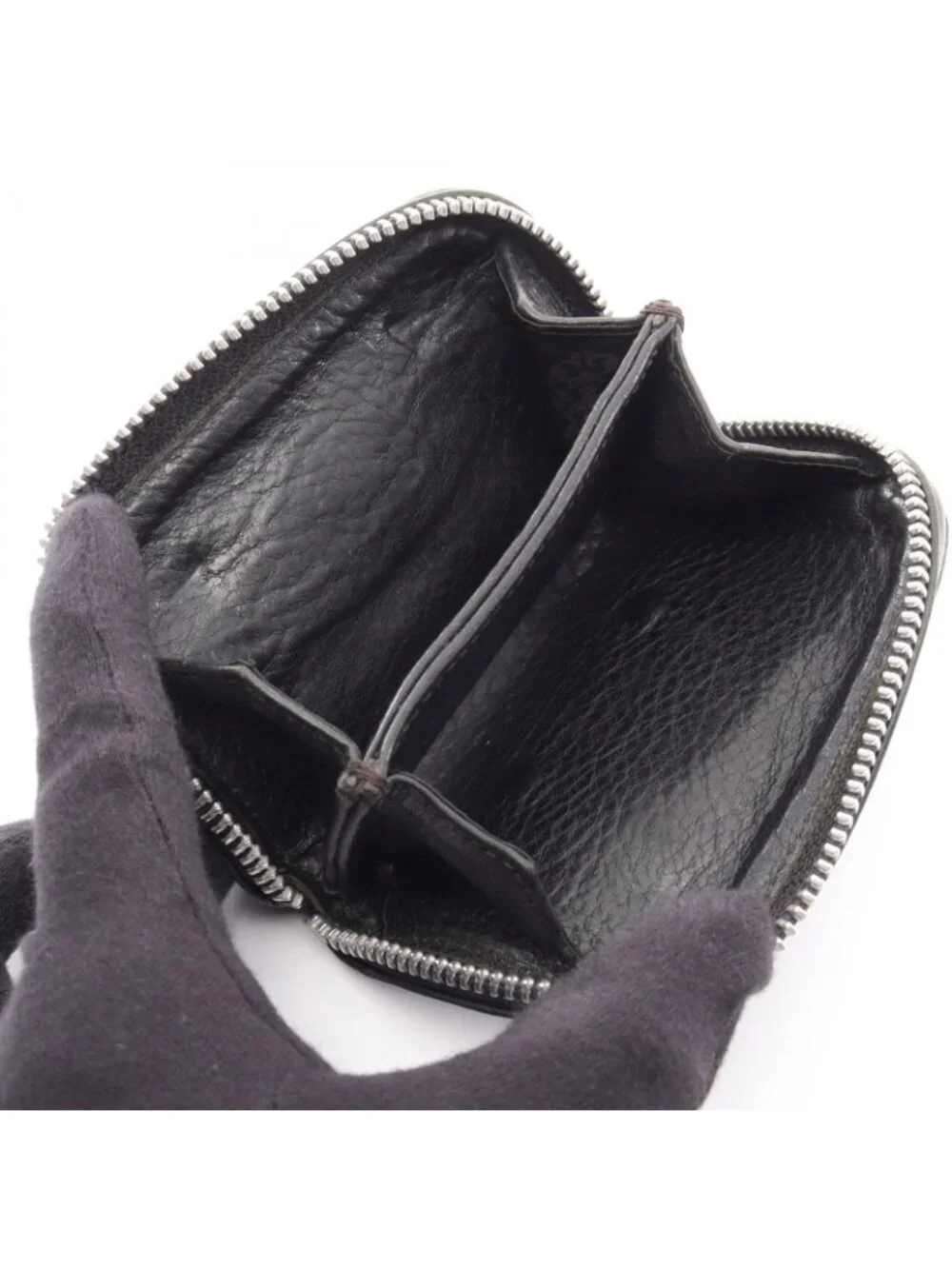 Chrome Hearts Coin Purse Single Fold Wallet Leather